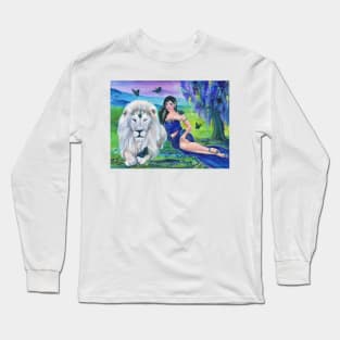 Garden of dreams and courage by Renee Lavoie Long Sleeve T-Shirt